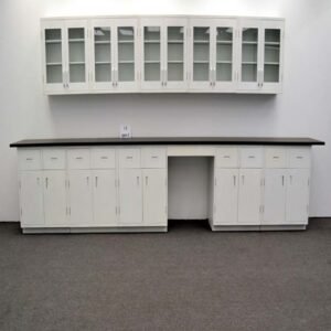 Glass wooden cabinets